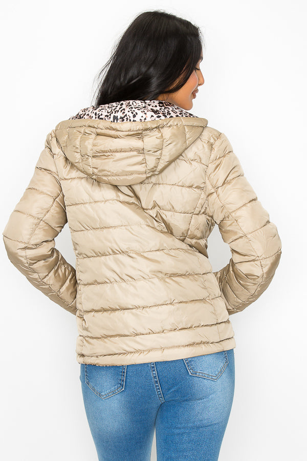 Women's Reversible Hooded Puffer Jackets (S-M-L-XL / 2-4-4-2) 12 pcs