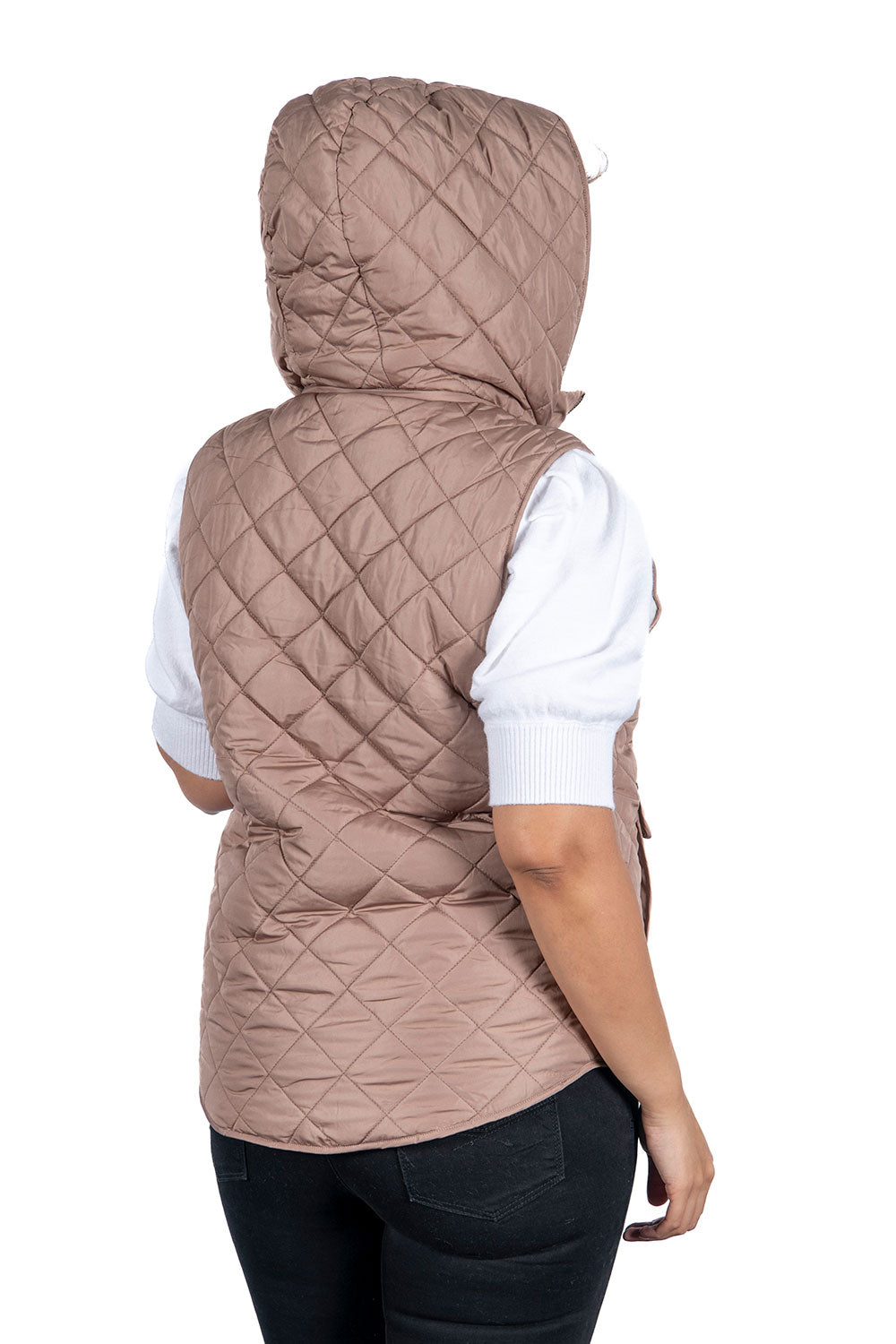 Women's Fur Hooded Vests (S-M-L-XL / 6-12-12-6) 36 pcs