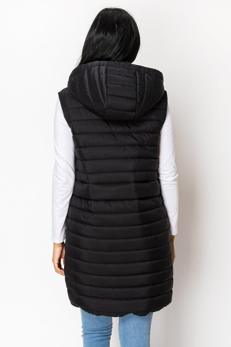 Women's long Vest with Hoody Jacket (S-M-L-XL-2XL / 2-4-3-2-1) 12 pcs