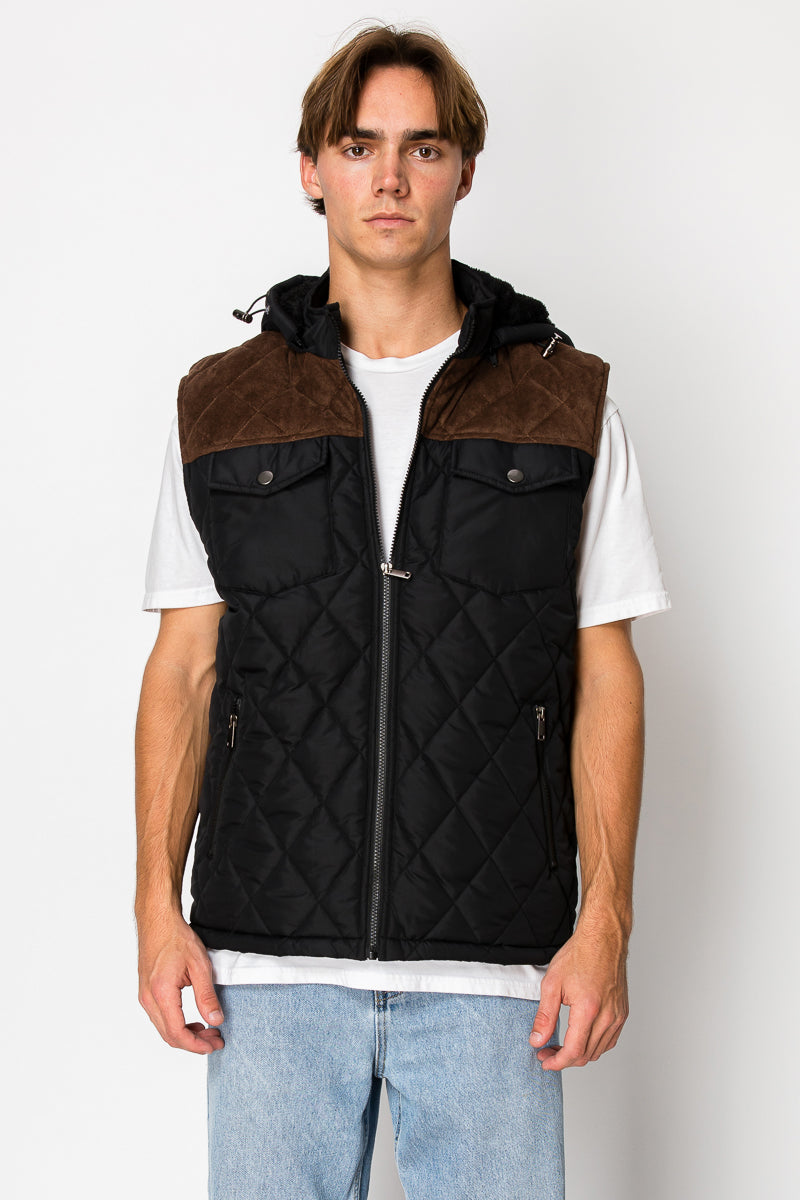 Men's Vest With Sherpa Inside (S-M-L-XL-2XL / 3-7-7-4-3) 24 PCS