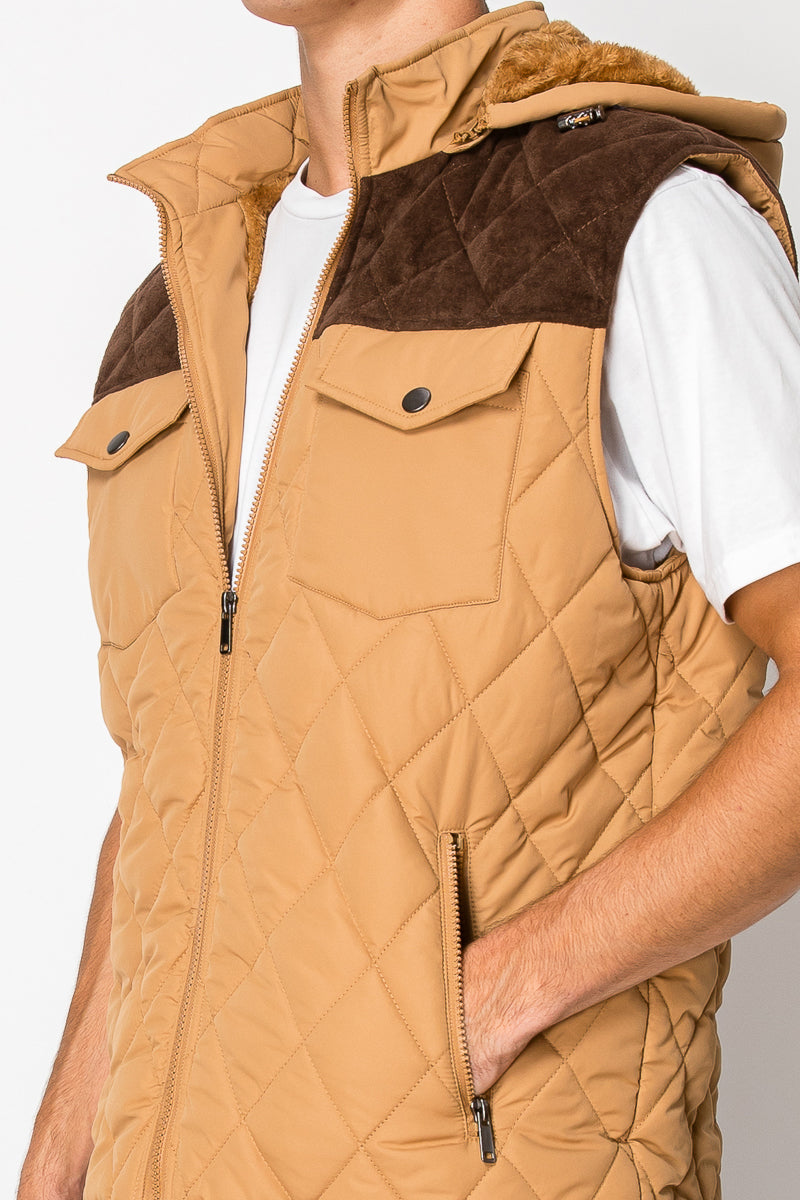 Men's Vest With Sherpa Inside (S-M-L-XL-2XL / 3-7-7-4-3) 24 PCS