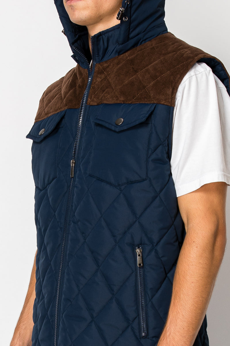 Men's Vest With Sherpa Inside (S-M-L-XL-2XL / 3-7-7-4-3) 24 PCS