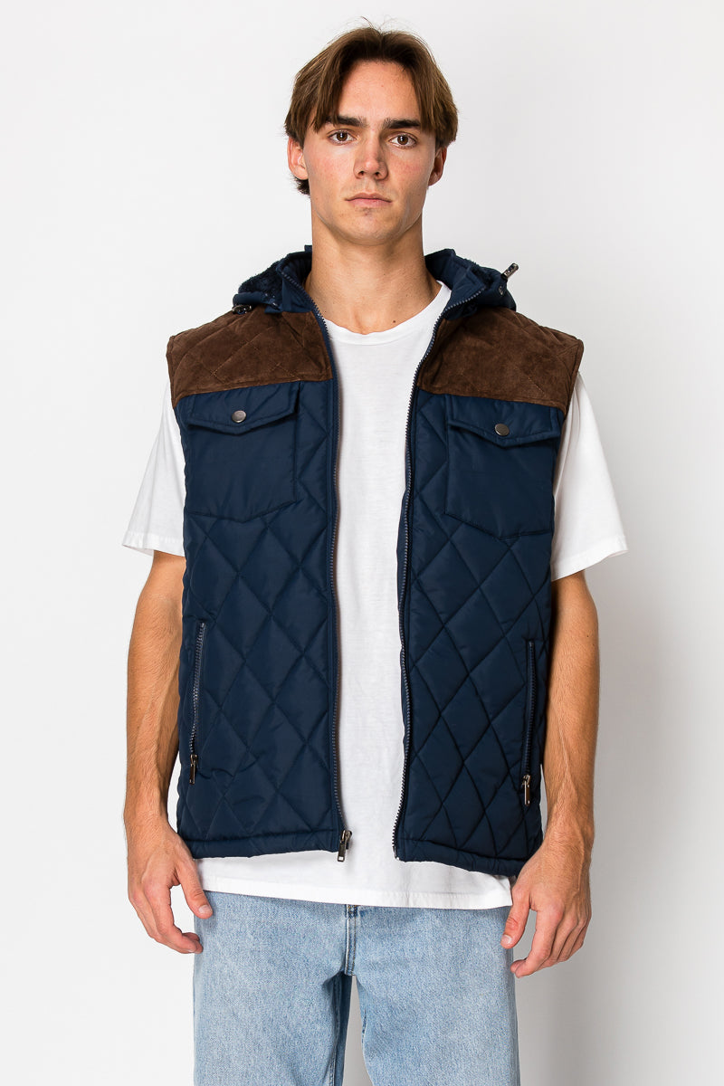 Men's Vest With Sherpa Inside (S-M-L-XL-2XL / 3-7-7-4-3) 24 PCS